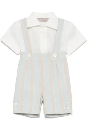 LA STUPENDERIA Set con shorts a righe