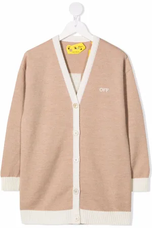 OFF-WHITE Cardigan lungo con motivo Arrows