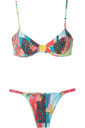 AMIR SLAMA Set bikini con stampa