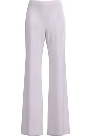 MACCAPANI Pantaloni in lurex con effetto jacquard