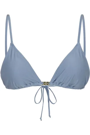 Ganni Top bikini con placca logo