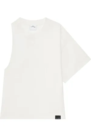 Courrèges T-shirt monospalla in jersey