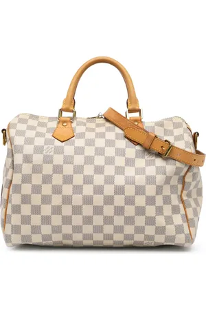 LOUIS VUITTON Borsa a tracolla Speedy Bandouliere 30 in tela Damier Azur 2014