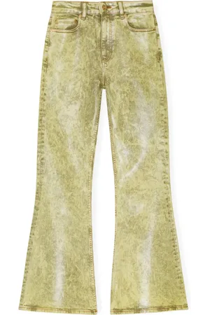 Ganni Jeans con effetto schiarito