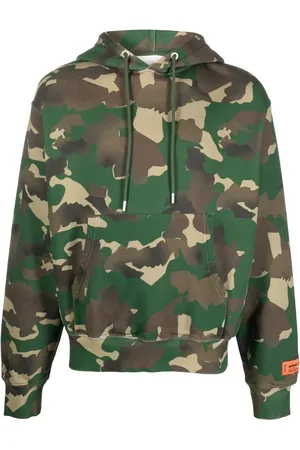 Heron Preston Felpa Camo con cappuccio