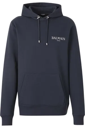 Balmain Felpa con cappuccio e logo