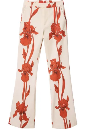 La DoubleJ Pantaloni sartoriali a fiori