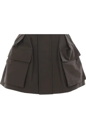 SACAI Shorts effetto gonna in gros-grain