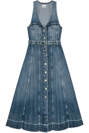 Ganni Abito lungo denim