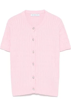 Manuel Ritz Cardigan in cotone a maniche corte