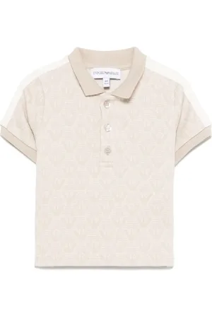 Emporio Armani Polo con effetto jacquard