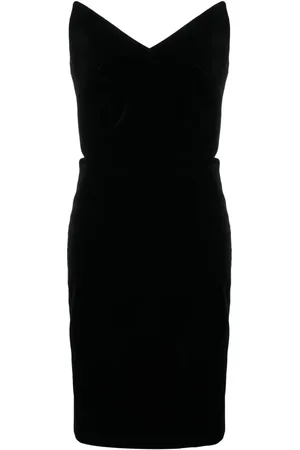 Loewe Off-shoulder straight midi dress
