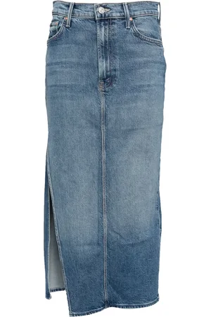 Mother Gonna midi The Split Second denim