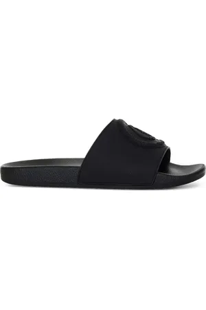 Roberto Cavalli Sandali slides con logo goffrato