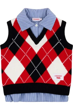 Charles Jeffrey Loverboy Maglione a rombi