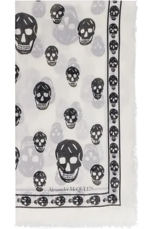 Alexander McQueen Sciarpa stampa teschio