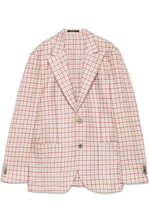 GABRIELE PASINI Blazer con motivo pied-de-poule