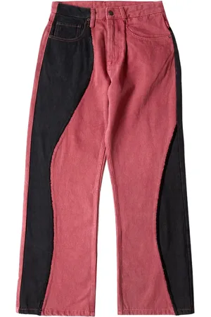 Glass Cypress Jeans con design color-block "Red"