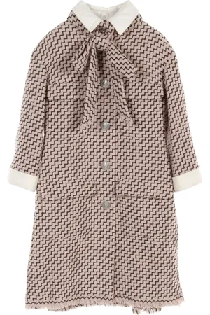 CHANEL Cappotto in tweed con pieghe 1986-1988