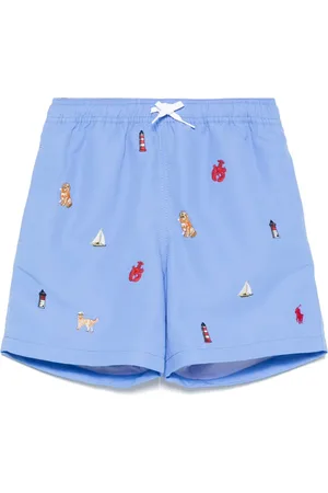 Ralph Lauren Costume da bagno con motivo ricamato