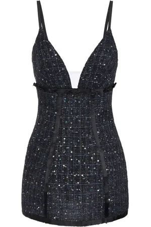 Elisabetta Franchi Abito in tweed con paillettes