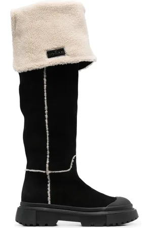 Hogan Stivali con dettaglio in shearling