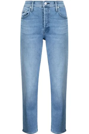 Mother Jeans dritti a vita media