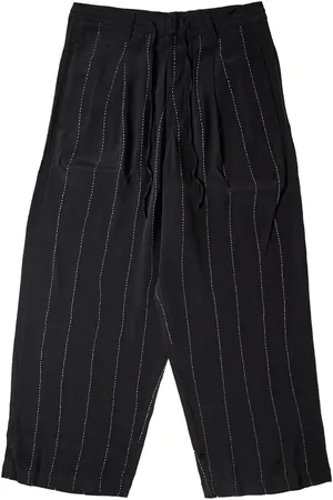 Glass Cypress Pantaloni gessati "Black"