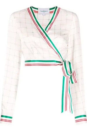 Casablanca Top corto con stampa