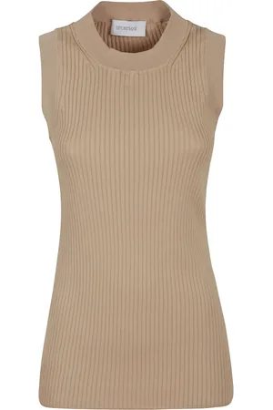 Sportmax Top smanicato a coste