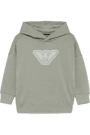 Emporio Armani Felpa con logo e cappuccio