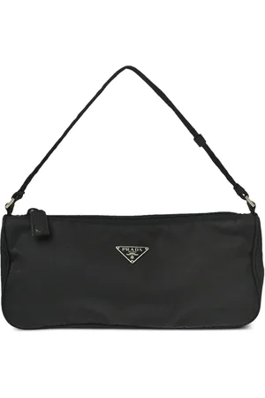Prada Borsa a mano con logo triangolare anni 