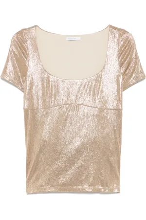 Patrizia Pepe T-shirt effetto metallizzato