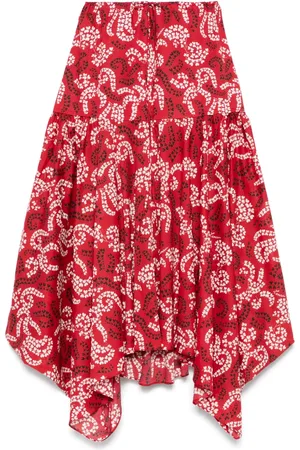 Lanvin Gonna midi con stampa