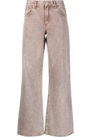 Jeanerica Jeans Kyoto a gamba ampia con applicazione
