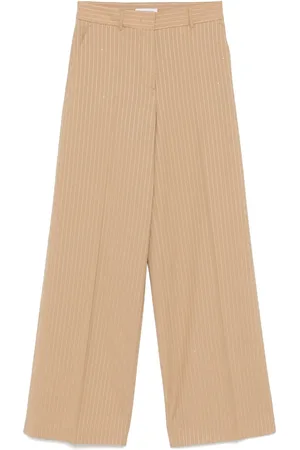Manuel Ritz Pantaloni gessati con paillettes