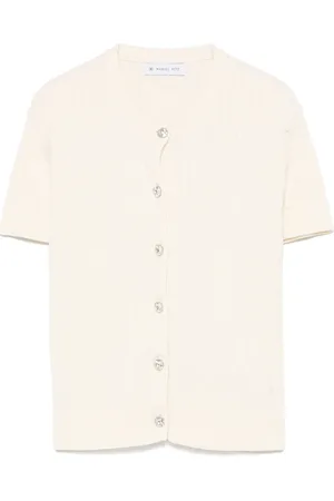 Manuel Ritz Cardigan in cotone a maniche corte