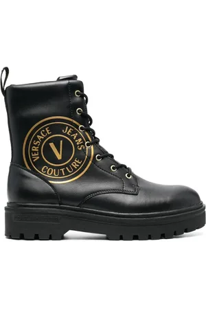VERSACE Anfibi con stampa logo