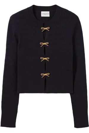 Claudie Pierlot Maglione in maglia fine con fiocco