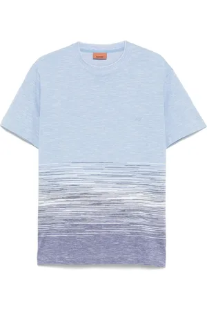 Missoni T-shirt girocollo con ricamo a zigzag