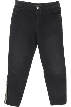 CHANEL Jeans con finiture in tweed 1986-1988