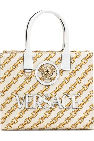 VERSACE Borsa tote Chain Stripes La Medusa piccola