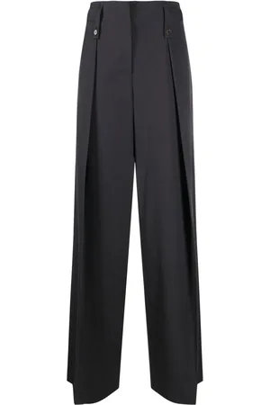 Low Classic Pantaloni a vita alta con pieghe