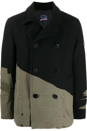 GREG LAUREN Caban con effetto vissuto