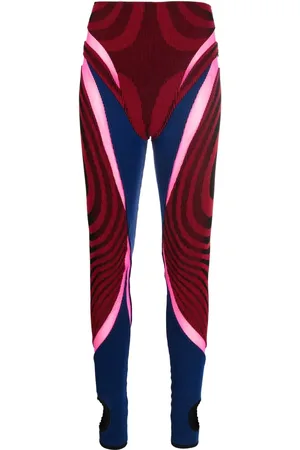 PAOLINA RUSSO Leggings con design a inserti