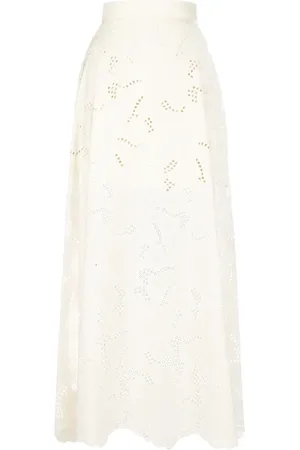 Elie saab Gonna lunga con ricamo