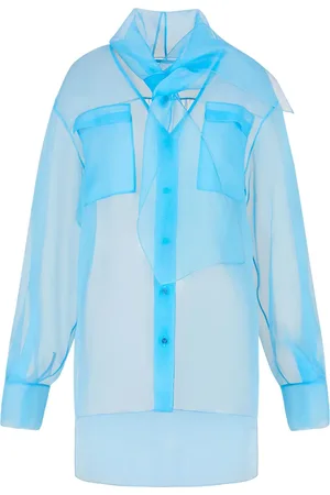 Giorgio Armani Camicia in organza con dettaglio foulard