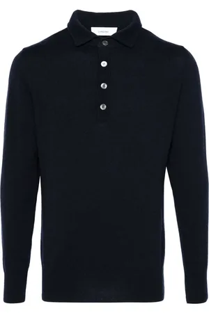 LARDINI Maglione stile polo in cashmere