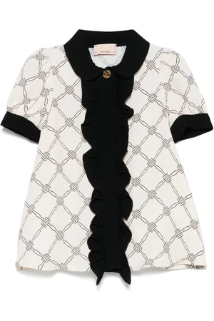 Elisabetta Franchi Abito con motivo monogramma