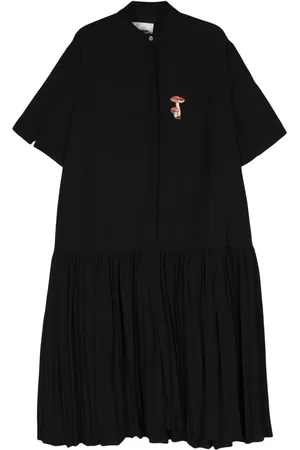Jil Sander Abito midi con ricamo